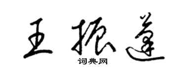 梁錦英王振蓬草書個性簽名怎么寫