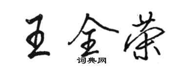 駱恆光王全榮行書個性簽名怎么寫
