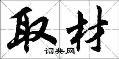 胡問遂取材行書怎么寫