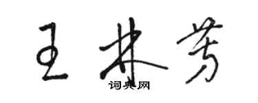 駱恆光王林芳草書個性簽名怎么寫