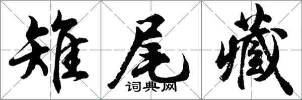 胡問遂雉尾藏行書怎么寫