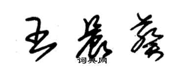 朱錫榮王晨葵草書個性簽名怎么寫