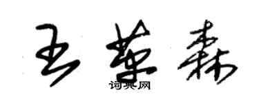 朱錫榮王革森草書個性簽名怎么寫