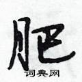 段相林寫的硬筆行書肥