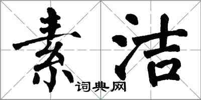 翁闓運素潔楷書怎么寫