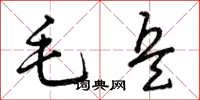 曾慶福毛兵草書怎么寫