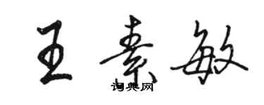 駱恆光王素敏行書個性簽名怎么寫