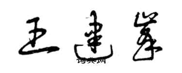曾慶福王建峰草書個性簽名怎么寫