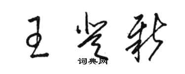 駱恆光王登新草書個性簽名怎么寫