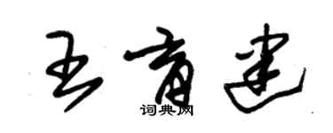朱錫榮王育建草書個性簽名怎么寫