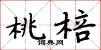 周炳元桃棓楷書怎么寫