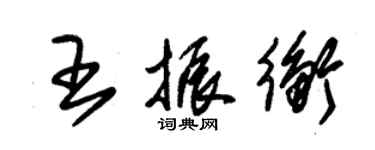 朱錫榮王振衡草書個性簽名怎么寫