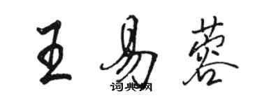 駱恆光王易蓉行書個性簽名怎么寫