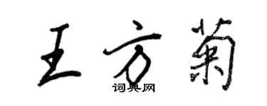 王正良王方菊行書個性簽名怎么寫