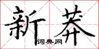 丁謙新莽楷書怎么寫