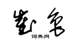 朱錫榮崔魯草書個性簽名怎么寫