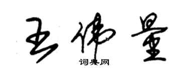 朱錫榮王偉量草書個性簽名怎么寫