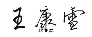 駱恆光王康雪行書個性簽名怎么寫