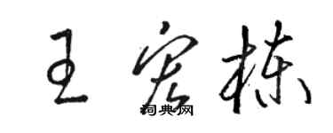 駱恆光王宏棟草書個性簽名怎么寫