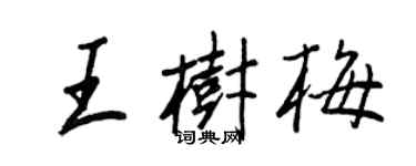 王正良王樹梅行書個性簽名怎么寫
