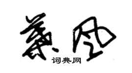 朱錫榮葉風草書個性簽名怎么寫