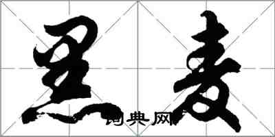 胡問遂黑麥行書怎么寫