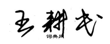 朱錫榮王耕民草書個性簽名怎么寫