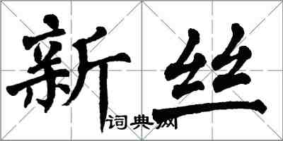 翁闓運新絲楷書怎么寫