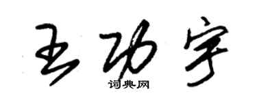 朱錫榮王功宇草書個性簽名怎么寫