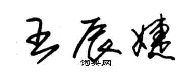 朱錫榮王辰婕草書個性簽名怎么寫