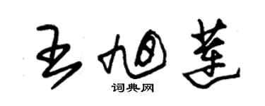 朱錫榮王旭蓮草書個性簽名怎么寫