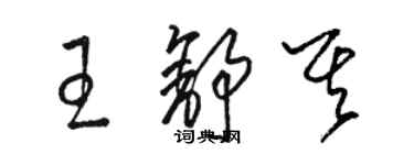 駱恆光王舒其草書個性簽名怎么寫