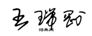 朱錫榮王瑞剛草書個性簽名怎么寫