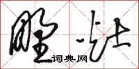 駱恆光野灶草書怎么寫