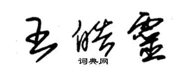 朱錫榮王皓靈草書個性簽名怎么寫