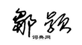 朱錫榮鄒穎草書個性簽名怎么寫