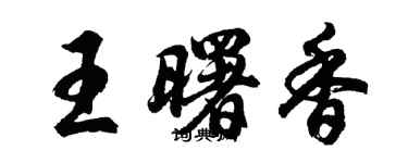 胡問遂王曙香行書個性簽名怎么寫