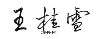 駱恆光王桂雪行書個性簽名怎么寫