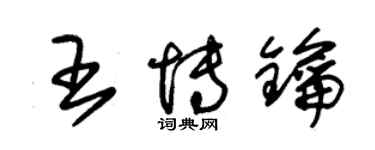 朱錫榮王博鑰草書個性簽名怎么寫