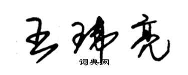 朱錫榮王瑋亮草書個性簽名怎么寫