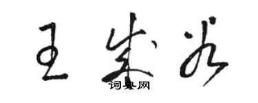 駱恆光王成穀草書個性簽名怎么寫