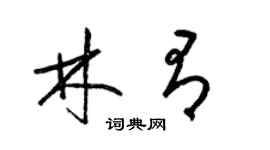 梁錦英林有草書個性簽名怎么寫