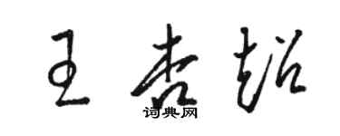 駱恆光王杏超草書個性簽名怎么寫