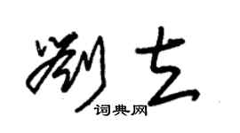 朱錫榮劉立草書個性簽名怎么寫