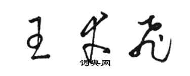 駱恆光王幸飛草書個性簽名怎么寫