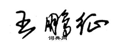 朱錫榮王鵬征草書個性簽名怎么寫