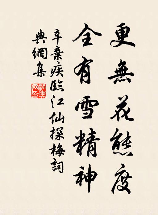 辛棄疾更無花態度,全有雪精神。書法作品欣賞