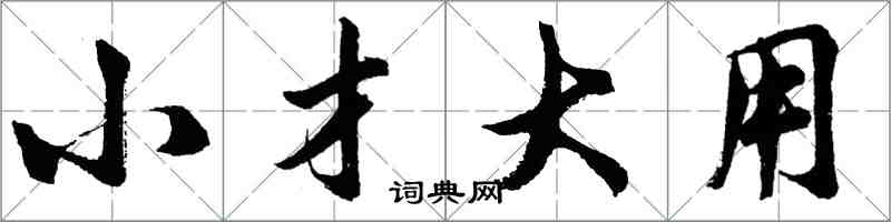 胡問遂小才大用行書怎么寫