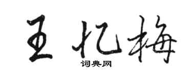 駱恆光王憶梅行書個性簽名怎么寫
