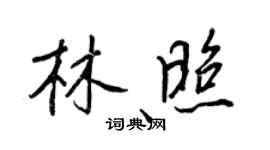王正良林照行書個性簽名怎么寫